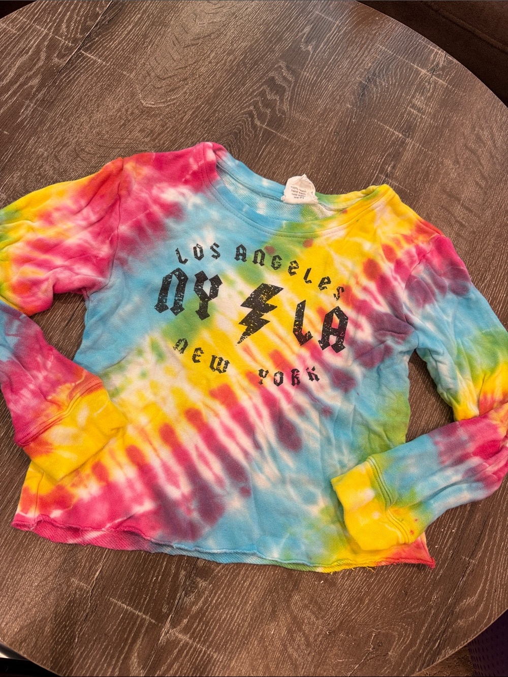 Flowers by Zoe Multicolor Tie-Dye Long Sleeve Tee